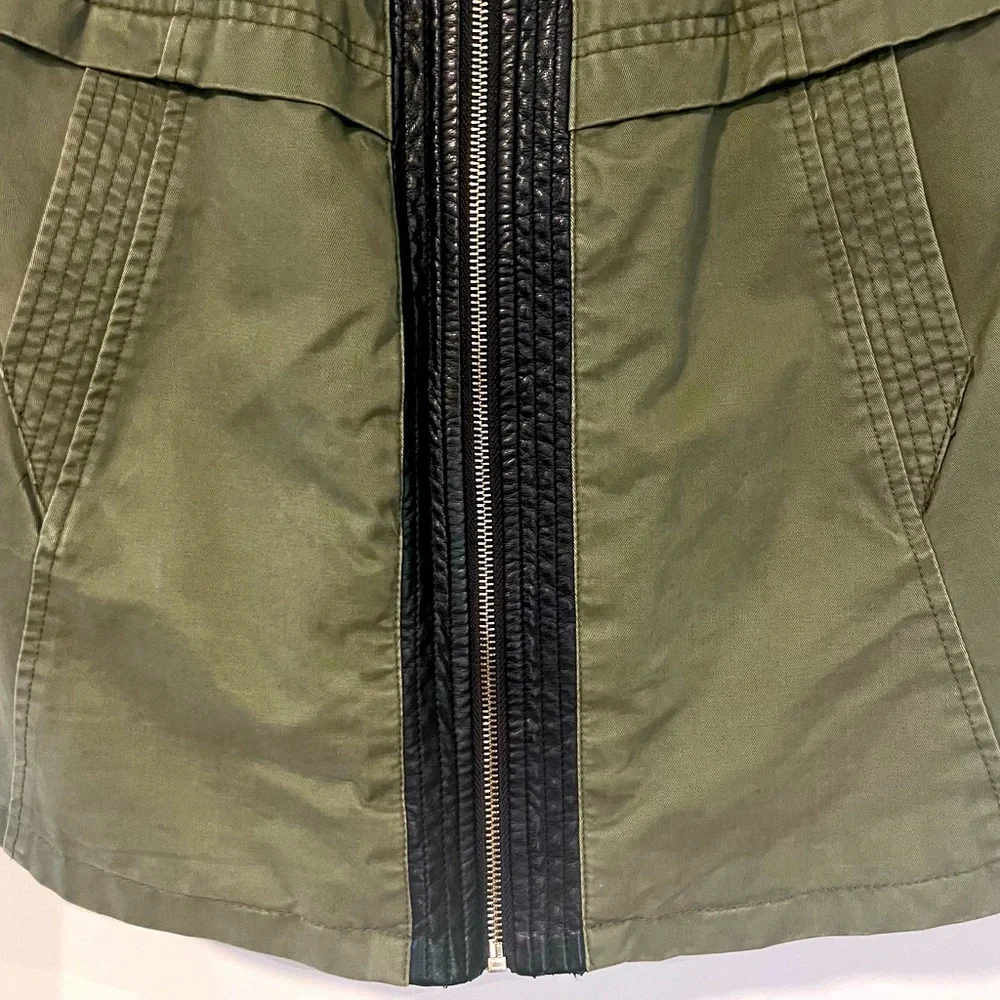 Mixed Material Jacket - Picture 4 of 7